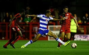 Crawley Town v Reading Collection: Nick Blackman Nets the Opener for Reading in Pre-Season Friendly against Crawley Town at