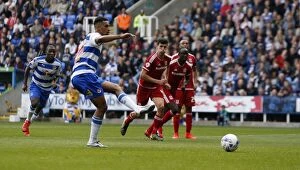Images Dated 3rd October 2015: Nick Blackman Scores Penalty: Reading's Second Goal Against Middlesbrough in Sky Bet Championship
