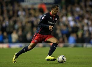 Images Dated 1st October 2014: Nick Blackman Thrills in Championship Clash: Leeds United vs. Reading at Elland Road