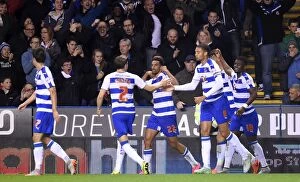 Images Dated 22nd September 2015: Nick Blackman's Stunner: Reading Shocks Everton in Capital One Cup