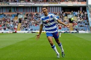 Images Dated 26th September 2015: Nick Blackman's Stunner: Reading's Thrilling Start at Turf Moor in Sky Bet Championship