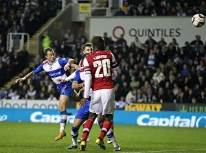 Images Dated 30th October 2012: Noel Hunt's Brace: Reading Shocks Arsenal in Capital One Cup Fourth Round at Madejski Stadium