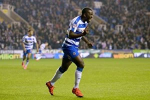 Images Dated 3rd November 2015: Ola John's Brace: Reading's Victory Moment Against Huddersfield Town in Sky Bet Championship