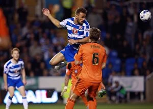 Images Dated 11th September 2015: Orlando Sa Scores First Goal for Reading FC: Sky Bet Championship Match against Ipswich Town at