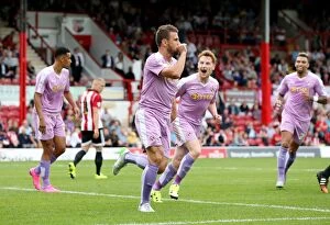 Images Dated 29th August 2015: Orlando Sa's Thriller: Reading's Euphoric Celebration of First Goal in Sky Bet Championship Clash