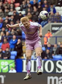 Bolton Wanderers v Reading Collection: Paul McShane's Thwarted Header: Reading vs. Bolton Wanderers in Sky Bet Championship