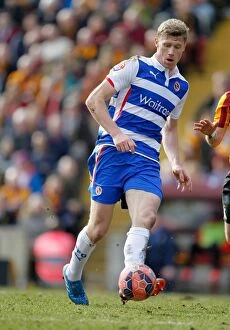 FA Cup - Sixth Round - Bradford City v Reading - Valley Parade Collection: Pavel Pogrebnyak Leads Reading in FA Cup Sixth Round Battle at Bradford City's Valley Parade
