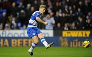 Images Dated 29th December 2012: Pavel Pogrebnyak Scores First Reading Goal in Premier League Debut Against West Ham United