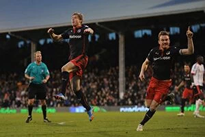 Images Dated 17th January 2015: Pavel Pogrebnyak's Hidden Goal: Reading Stuns Fulham at Craven Cottage in Sky Bet Championship