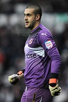 Images Dated 18th December 2010: Pride Park Showdown: Federici Stands Firm for Reading Against Derby County