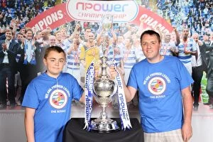 Images Dated 26th May 2012: Reading FC: Triumph for the Fans - Unforgettable 2012 Photoshoot with the Championship Trophy