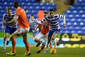 Images Dated 28th January 2014: Reading FC vs Blackpool: A Fierce Sky Bet Championship Clash (2013-14)