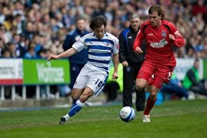 Images Dated 14th March 2009: Reading FC vs Ipswich: Clash in the Championship - March 14, 2009