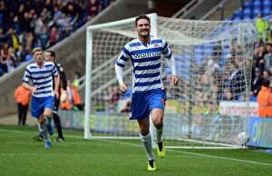 Sky Bet Championship : Reading v Millwall Collection: Reading FC vs Millwall: A Fierce Battle in the Sky Bet Championship (2013-14)