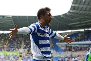 Images Dated 17th August 2013: Reading FC vs. Watford: A Thrilling Sky Bet Championship Showdown (2013-14)