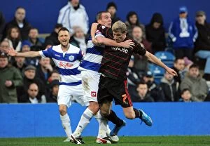 Images Dated 16th February 2014: Reading FC's Battle in the Sky Bet Championship: Queens Park Rangers vs. Reading (2013-14)