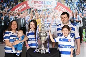 Images Dated 26th May 2012: Reading FC's Championship Victory: Triumphant Trophy Celebration with Fans (2012)