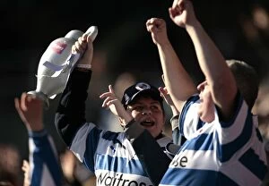 Images Dated 7th March 2010: Reading FC's Double Lead Over Aston Villa in FA Cup Sixth Round: Euphoria at Madejski Stadium