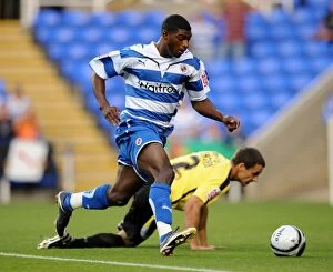 Images Dated 11th August 2009: Reading FC's Nicholas Bignall Scores the Decisive Goal Against Burton Albion in Carling Cup