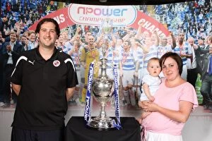 Images Dated 27th May 2012: Reading FC's Triumphant Moment with Fans: Unforgettable Trophy Celebration (2012)
