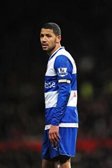 Images Dated 6th January 2007: Reading FC's Valiant Battle at Old Trafford: Jobi McAnuff Faces Manchester United