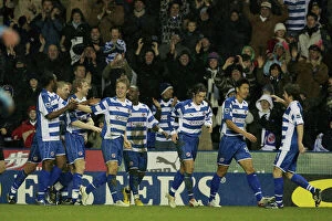 Images Dated 2nd January 2007: Reading players celebrate Kevin Doyles 68th minute goal to make it 6-0 against West Ham Utd