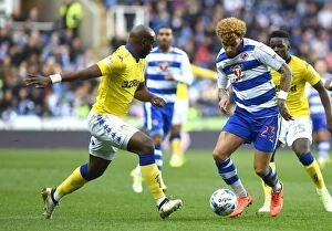 Reading v Leeds United Collection: Reading vs. Leeds United: Intense Moment between Danny Williams