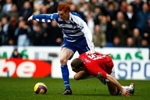 Images Dated 19th January 2008: Reading vs Manchester United: 2007-08 Barclays Premiership Showdown