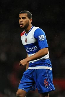 Manchester United v Reading : Old Trafford : 16-03-2013 Collection: Reading's Adrian Mariappa Faces Manchester United at Old Trafford, Premier League 2013 (16-03)