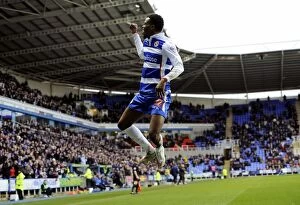 Reading v Sheffied Wednesday Collection: Reading's Chalobah Scores Brace: Celebrating the Second Goal Against Sheffield Wednesday at