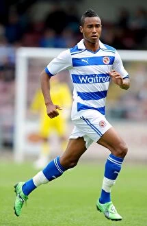 Images Dated 23rd July 2011: Reading's Jordan Obita in Action: Pre-Season Clash Against Northampton Town at Sixfields Stadium