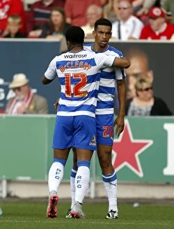 Images Dated 19th September 2015: Reading's Nick Blackman Scores Stunner: First Goal in Sky Bet Championship Clash Against Bristol
