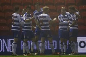 Images Dated 12th April 2016: Reading's Simon Cox Scores First Goal Against Middlesbrough in Sky Bet Championship