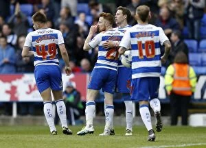 Images Dated 30th April 2016: Reading's Stephen Quinn Scores First Goal: Reading FC vs Preston North End, Sky Bet Championship