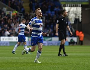 Images Dated 30th April 2016: Reading's Stephen Quinn Scores First Goal Against Preston North End in Sky Bet Championship Match