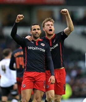 FA Cup - Fifth Round - Derby County v Reading - iPro Stadium Collection: Reading's Thrilling FA Cup Moment: Hal Robson-Kanu and Alex Pearce Celebrate First Goal Against