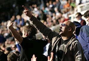 Images Dated 7th March 2010: Roaring Reading FC: Unwavering Support in FA Cup Sixth Round Against Aston Villa at Madejski Stadium