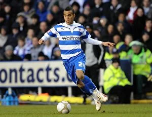 Images Dated 13th February 2010: Ryan Bertrand's Thrilling Performance: Reading FC vs. West Bromwich Albion in FA Cup Fifth Round
