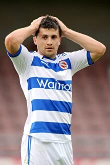 Images Dated 23rd July 2011: Shane Long in Action: A Pre-Season Thriller - Reading FC vs Northampton Town at Sixfields Stadium
