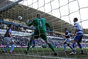 Images Dated 7th March 2010: Shane Long Scores the First Goal: Reading vs. Aston Villa in FA Cup Sixth Round