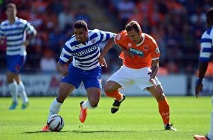 Images Dated 24th August 2013: Showdown at Bloomfield Road: Reading FC vs. Blackpool (Sky Bet Championship 2013-14)