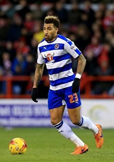 Images Dated 28th November 2015: Showdown at City Ground: Danny Williams in Action for Reading against Nottingham Forest in Sky Bet