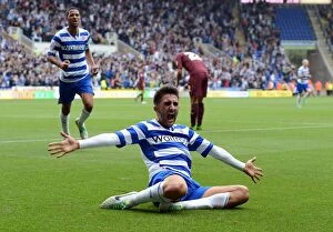 Images Dated 17th August 2013: Showdown at the Madejski: Reading FC vs. Watford in the 2013-14 Sky Bet Championship