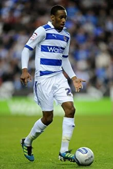 Images Dated 22nd October 2011: Showdown at Madejski Stadium: Shaun Cummings in Action for Reading FC against Southampton in