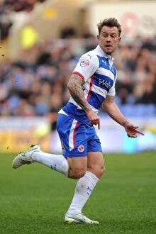 Images Dated 20th December 2014: Showdown at Madejski Stadium: Simon Cox Leads Reading Against Watford in Sky Bet Championship Clash