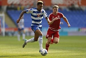 Reading v Middlesbrough Collection: Showdown at Madejski: Williams vs. Leadbitter - Championship Battle between Reading's Danny Williams