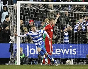 Images Dated 2nd January 2010: Simon Church Scores the Opener: Reading FC vs. Liverpool in FA Cup Third Round at Madejski Stadium