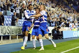 Reading v Millwall Collection: Simon Cox Scores Third Goal: Reading FC's Triumph Against Millwall in Sky Bet Championship