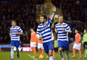 Images Dated 28th January 2014: Sky Bet Championship: Reading FC vs Blackpool - Clash of the Titans (2013-14)