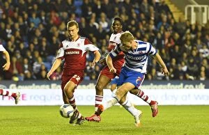 Images Dated 22nd April 2014: Sky Bet Championship: Reading FC vs Middlesbrough (2013-14) - Clash of the Championship Contenders